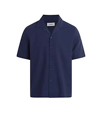 Seersucker Regular Fit Camp Shirt