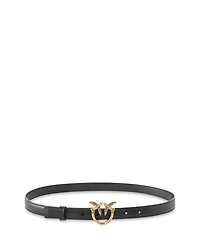 Women's Love Berry H2 Black Leather Belt