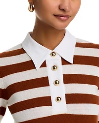 The Bold Stripe Polo Sweater