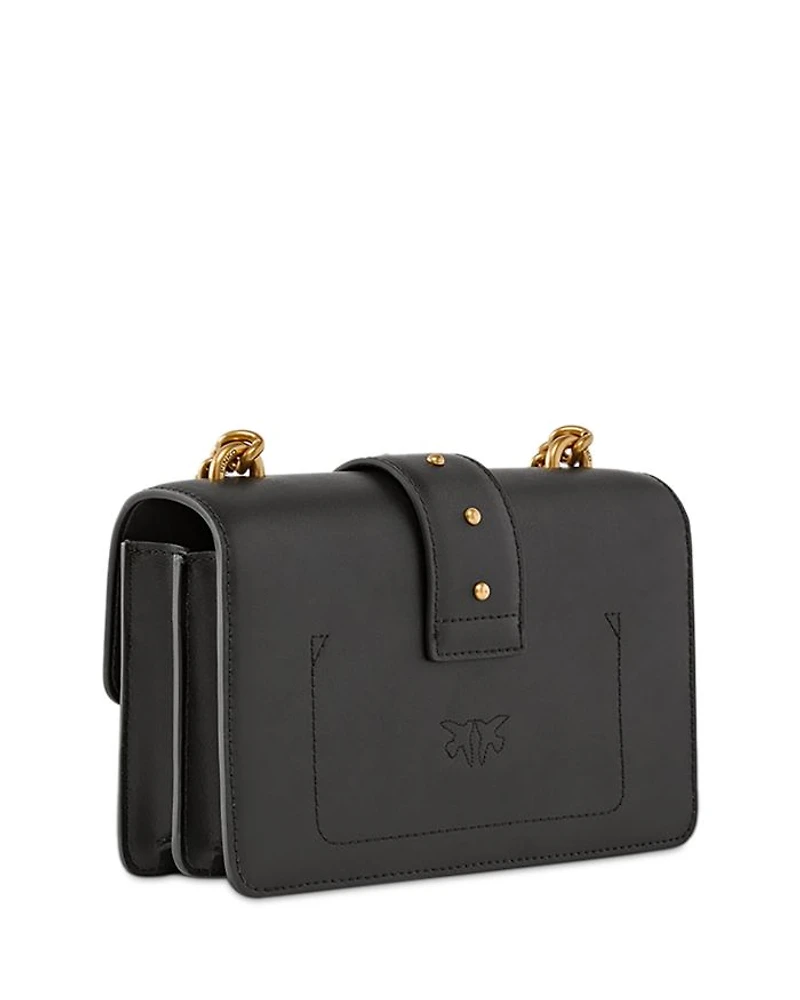 Love One Black Leather Mini Bag