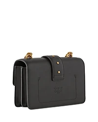 Love One Black Leather Mini Bag