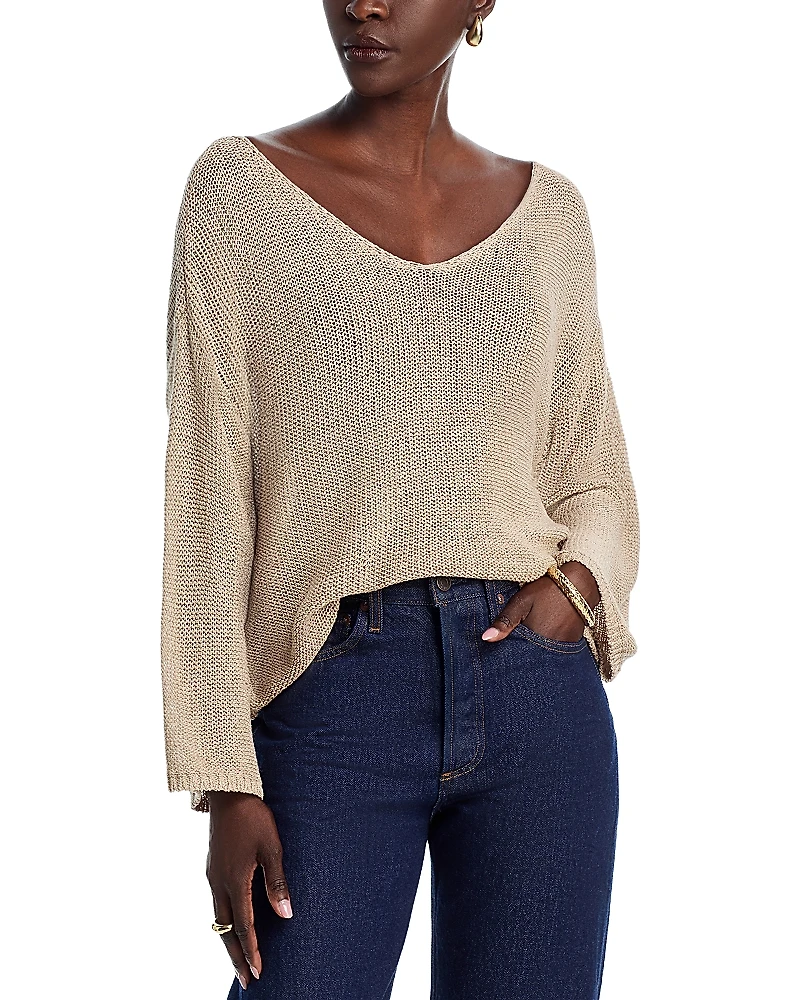L'Agence Ethan V Neck Sweater
