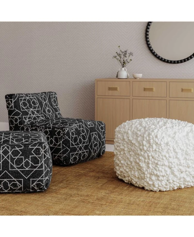 Cathy Woven Pouf