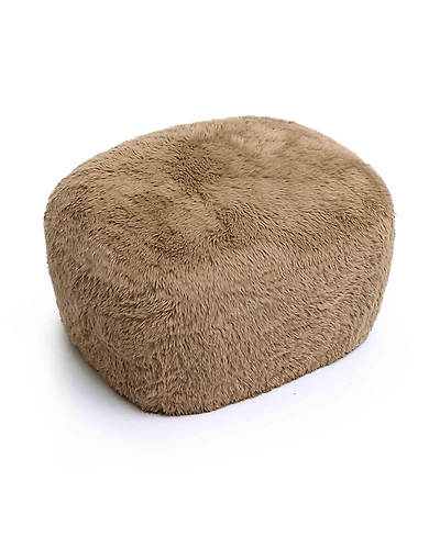 Tov Furniture Britt Shearling Ottoman
