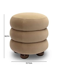 Stefanie Velvet Ottoman