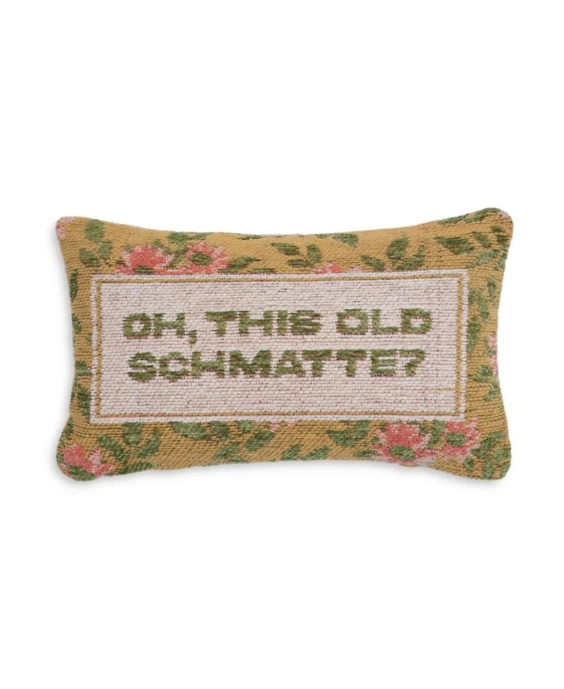 Oh, This Old Schmatte Jacquard Cotton Accent Pillow