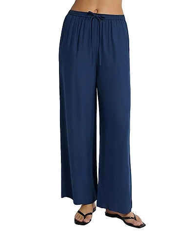 Onia Crinkle Wide Leg Drawstring Pant