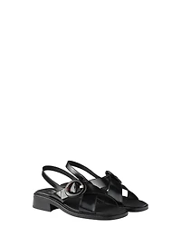 Prada Women's Brushed Leather Sandals with Buckle
