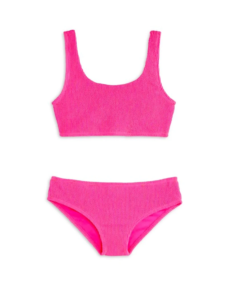 Girls' Fay Crinkle Square Neck Two Piece Swimsuit - Little Kid, Big Kid