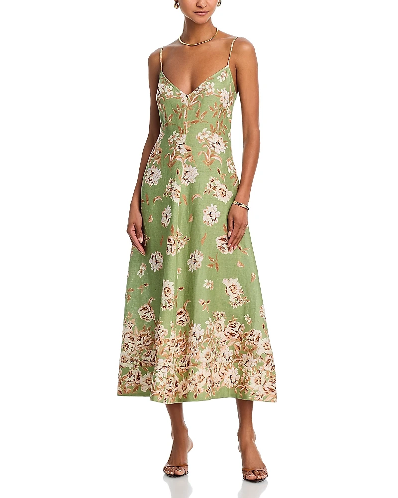 Cara Mae Linen Midi Dress