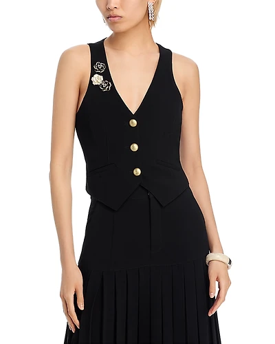 Cinq a Sept Bane Crepe Vest