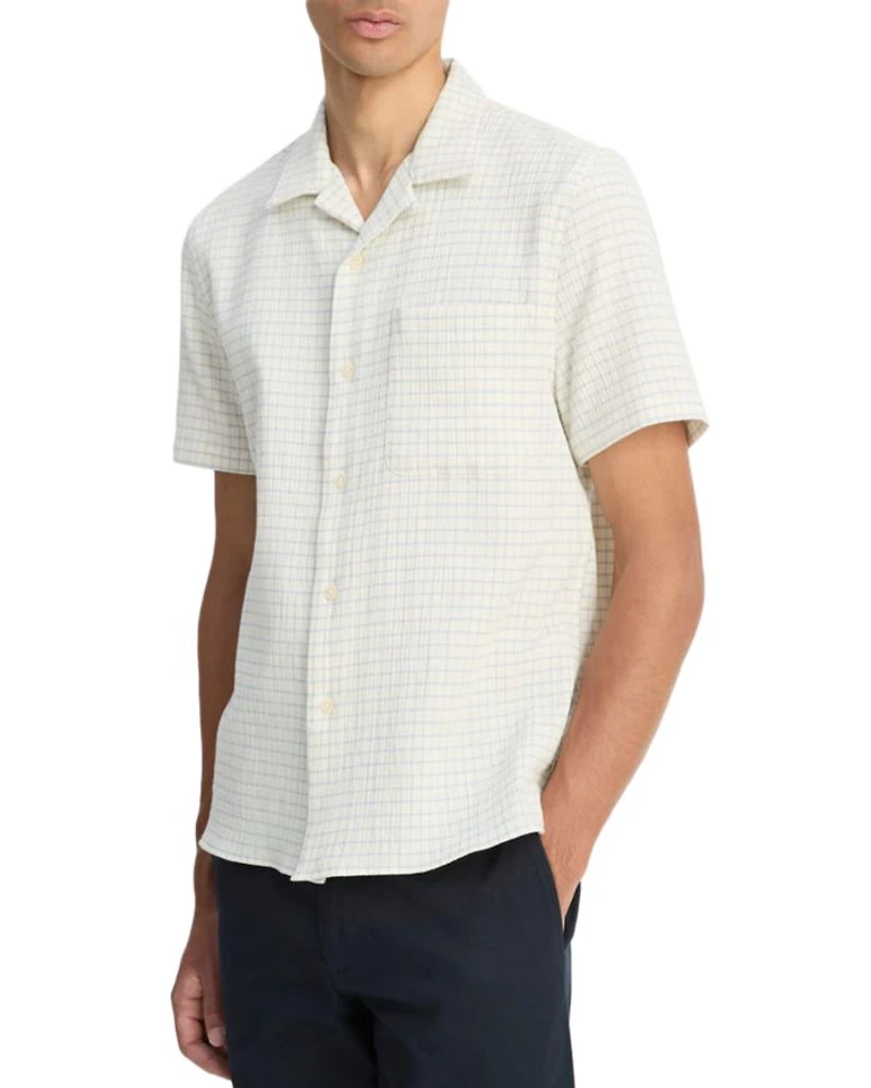 Short Sleeve Button Front Camp Shirt