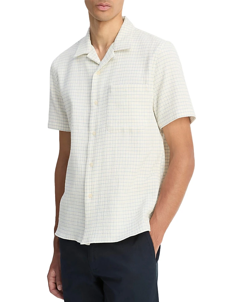 Vince Short Sleeve Button Front Camp Shirt