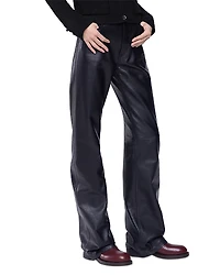 Rabanne Leather Straight Leg Pants
