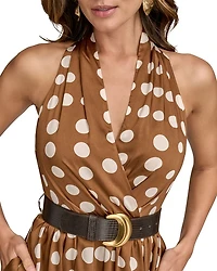 Halter Fit and Flare Dress