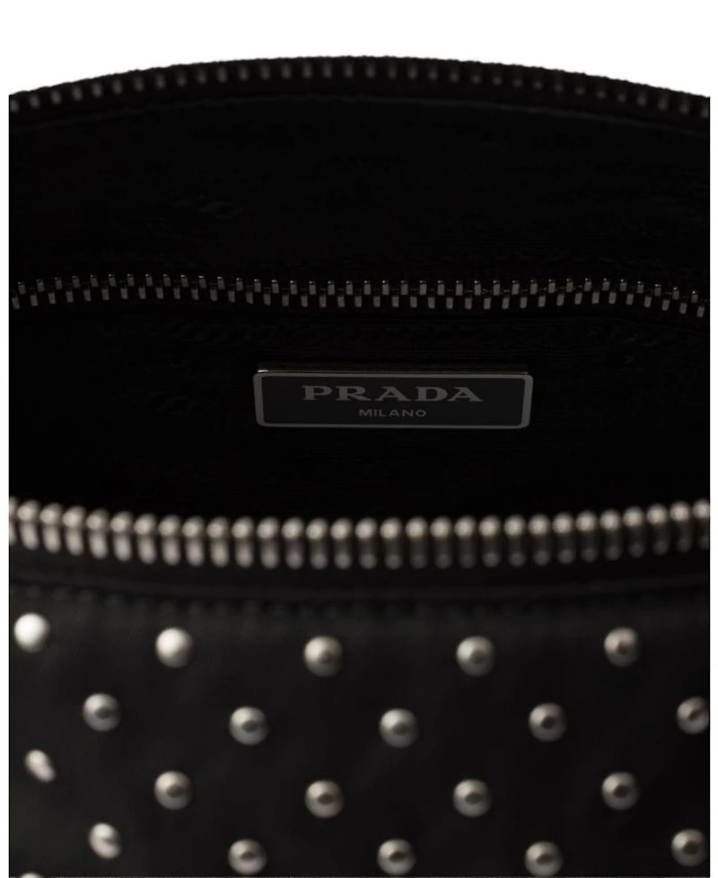 Re-Nylon Bag with Studs