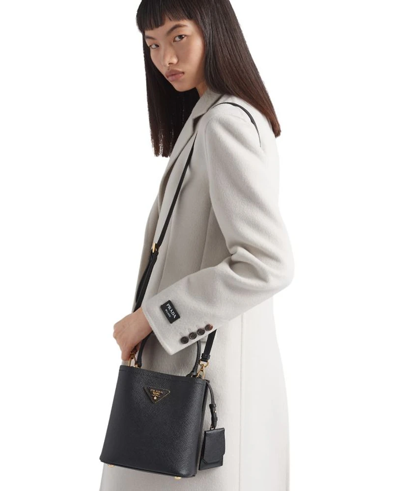 Small Saffiano Leather Panier Bag