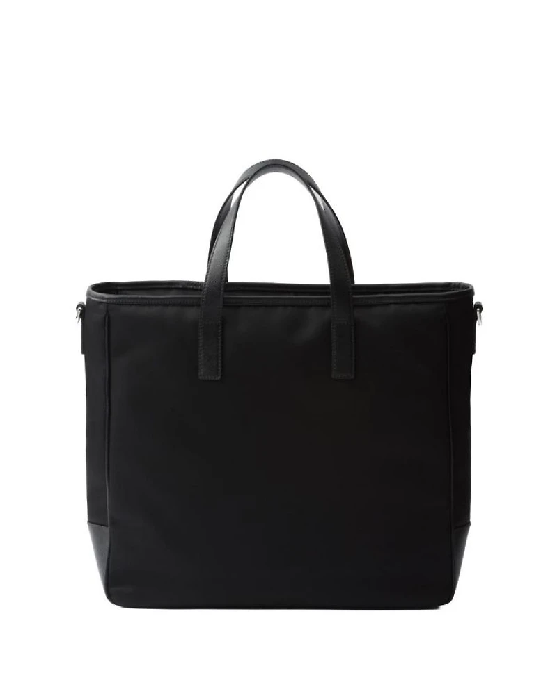 Re-Nylon and Saffiano Leather Tote Bag