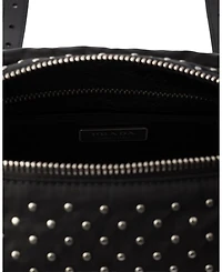 Re-Nylon Shoulder Bag with Studs