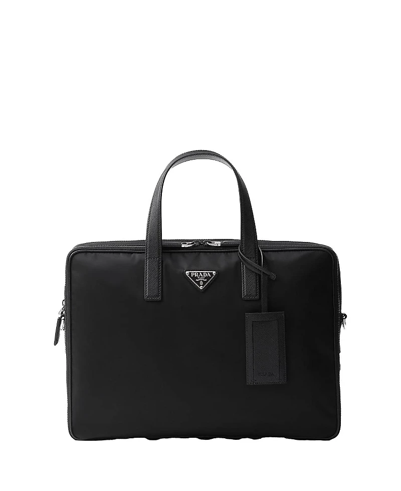 Prada Re-Nylon and Saffiano Leather Briefcase