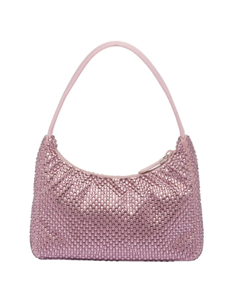 Re-Edition Satin Mini-Bag with Crystals