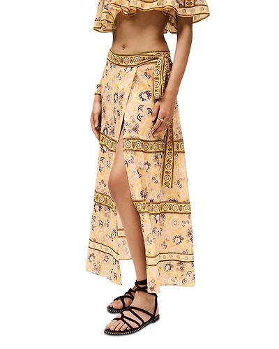 Amalia Printed Wrap Skirt