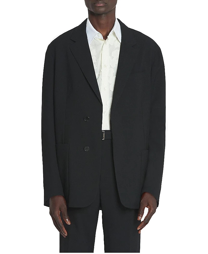 Lanvin Loose Fitting Wool Jacket