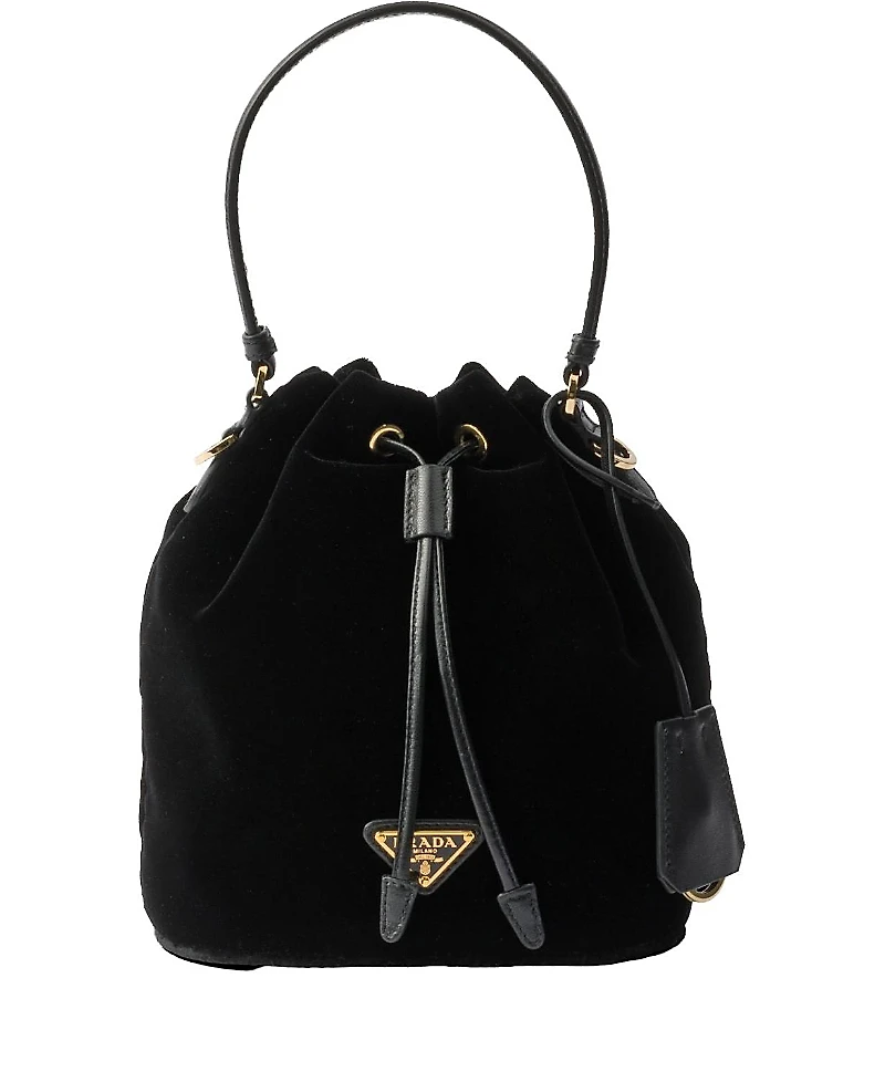 Prada Velvet Mini-Bag with Nappa Leather Details
