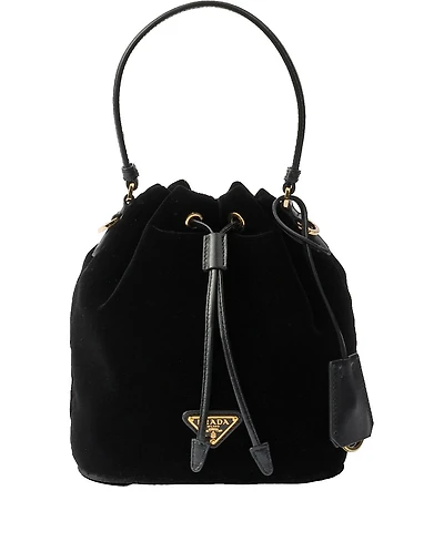 Prada Velvet Mini-Bag with Nappa Leather Details