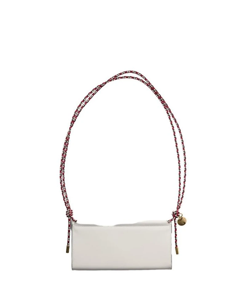 Wallet with Leather Shoulder Strap