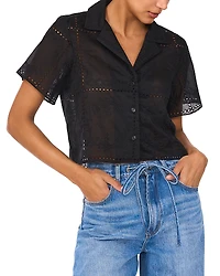 1.state Button Front Camp Shirt