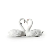 Lladro Endless Love Swan Sculpture