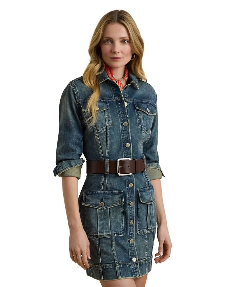 Denim Trucker Dress