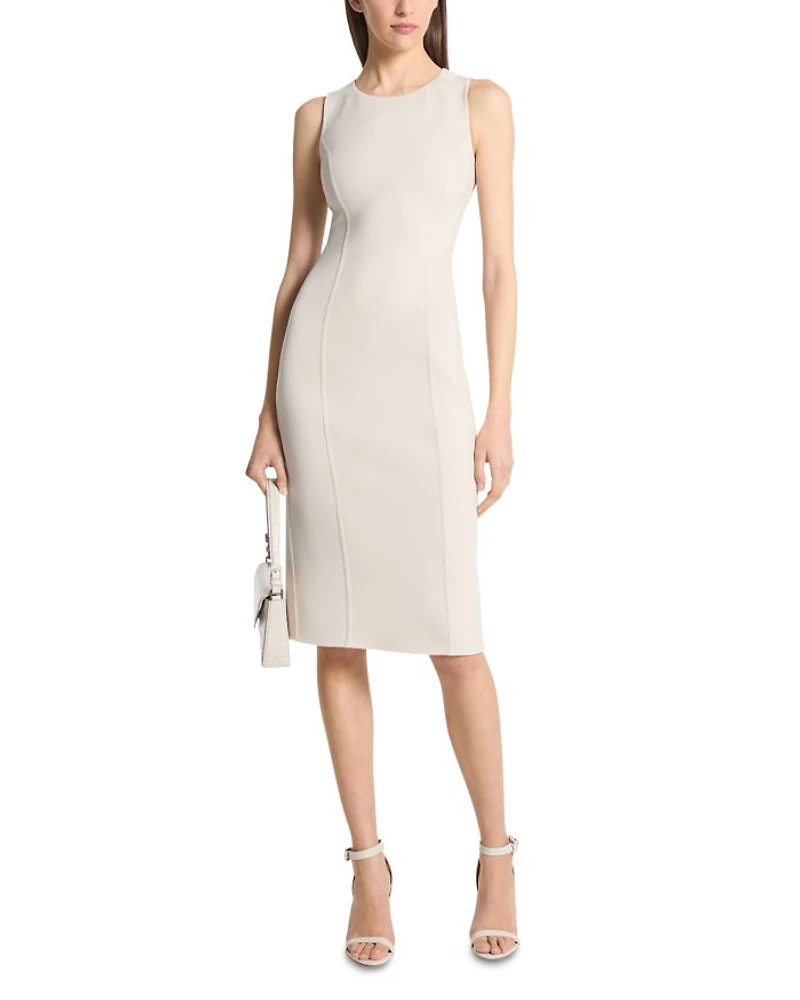 Round Neck Sleeveless Sheath Dress