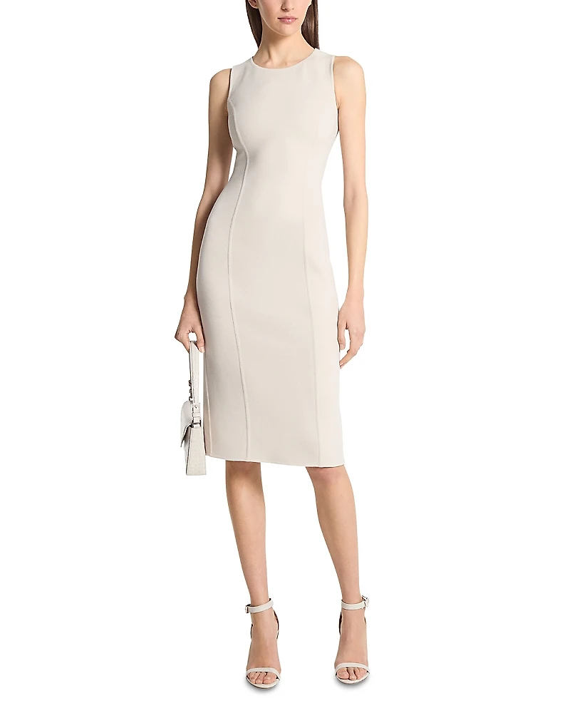Michael Kors Collection Round Neck Sleeveless Sheath Dress
