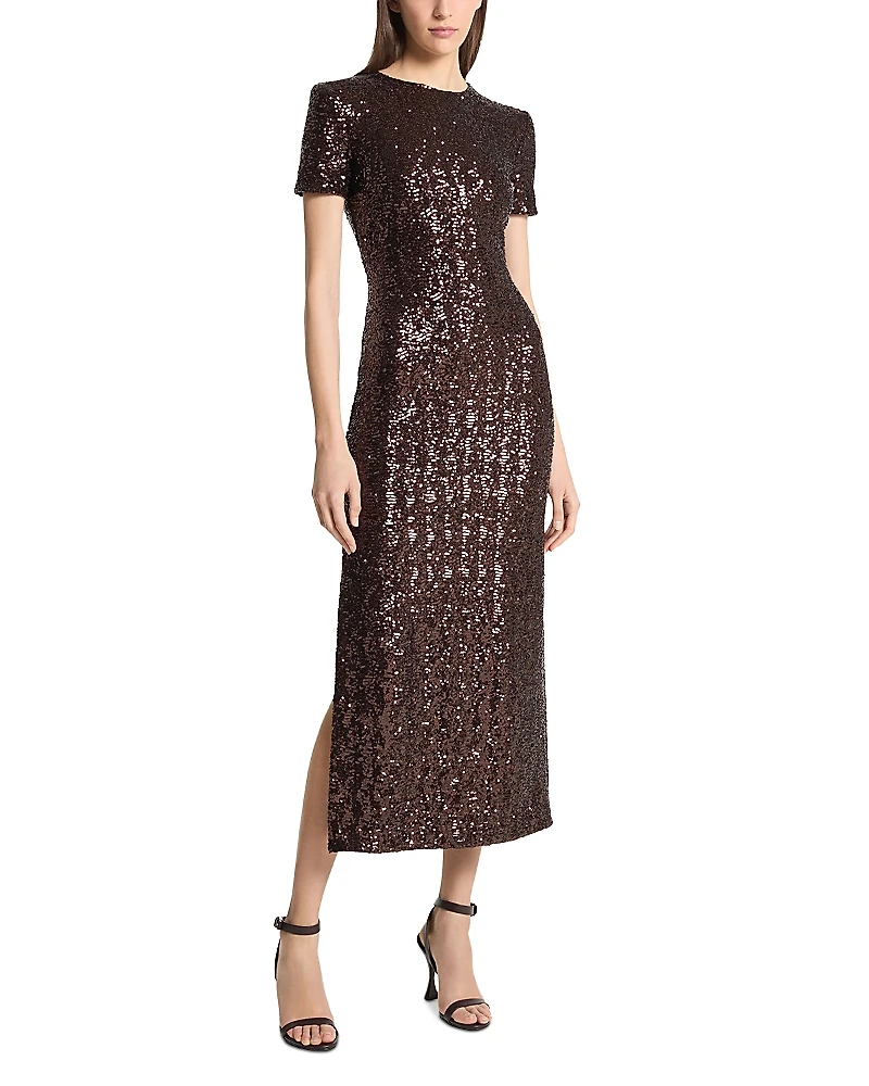 Michael Kors Collection Sequin T Shirt Dress