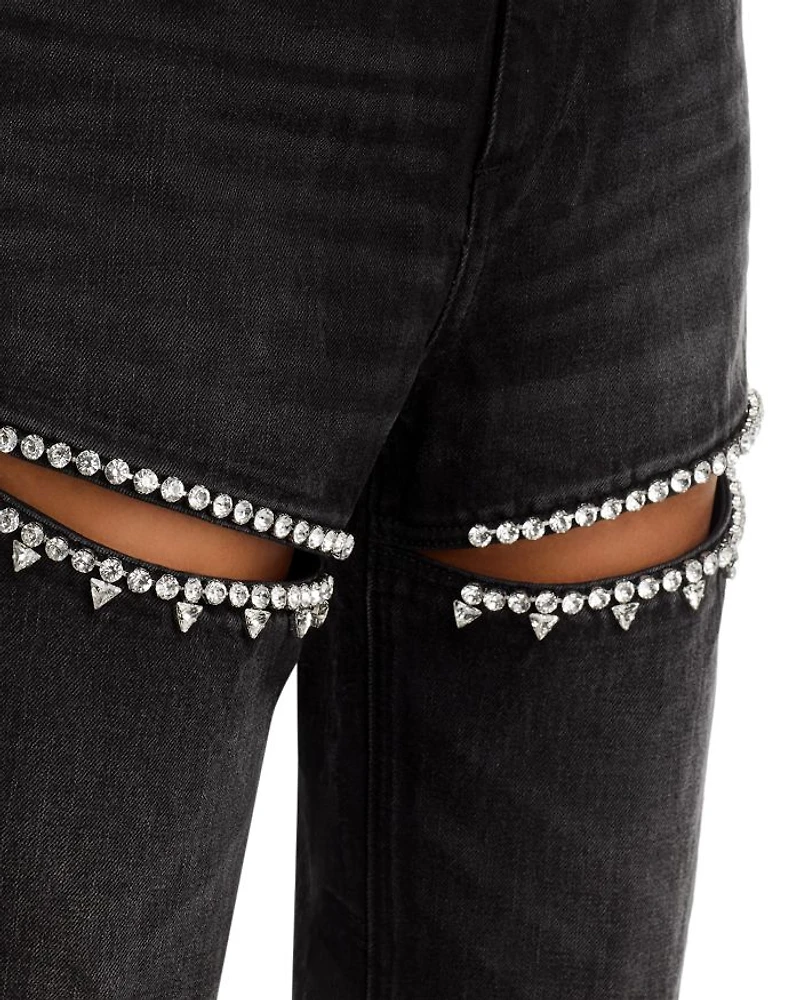 Crystal Slit Jeans