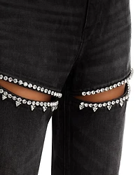 Crystal Slit Jeans