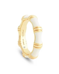 White Bamboo Band Ring