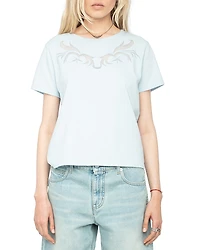 Zadig & Voltaire Alys Fishnet Tee