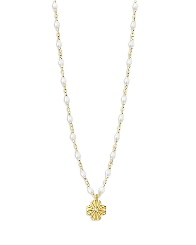 Gigi Clozeau 18K Yellow Gold Classic Gigi Clover Lumiere Necklace, 16.5