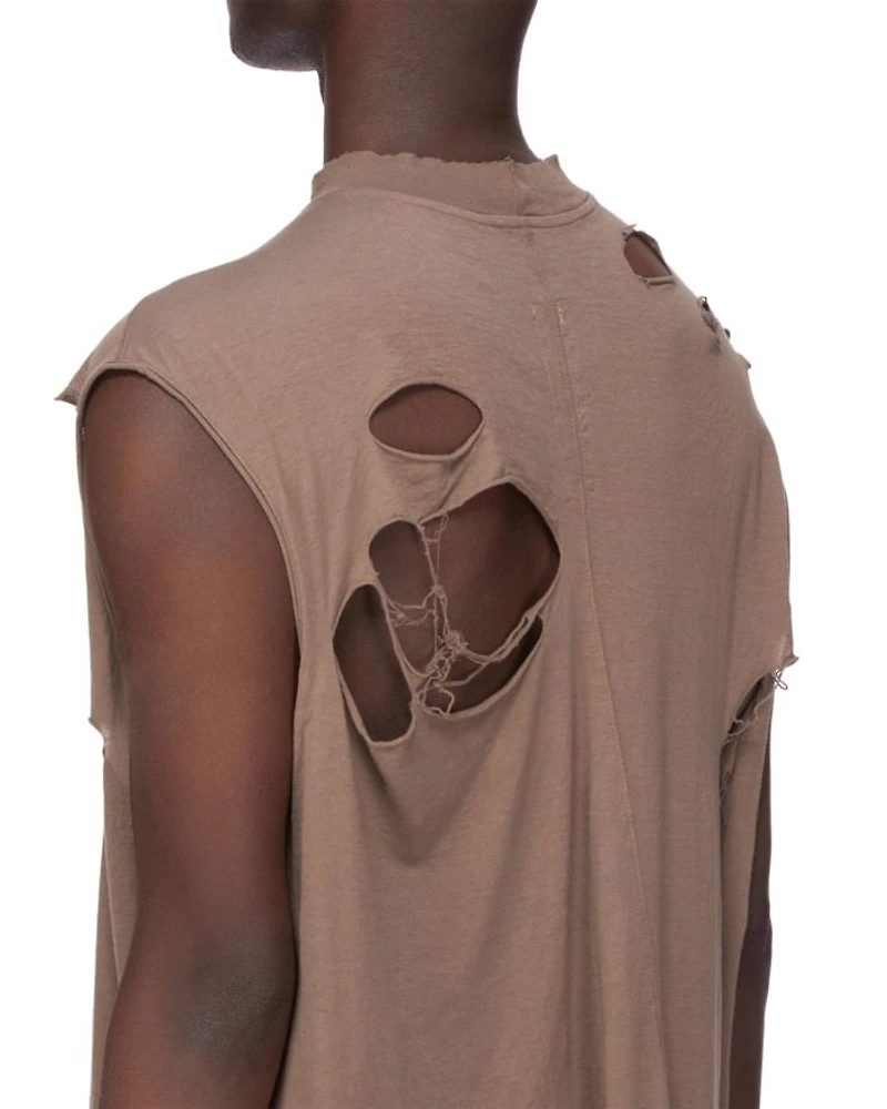 Tarp Regular Fit Destroyed Sleeveless Tee