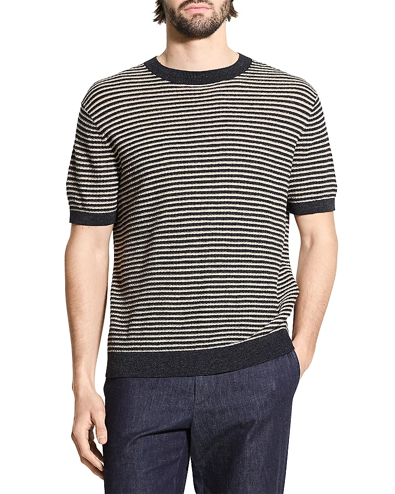 Theory Stripe Linen Tee