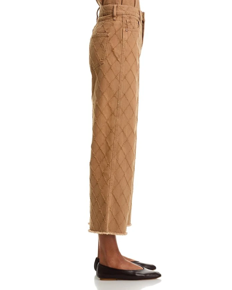 Taylor Cropped High Rise Jeans Hazelnut Stone