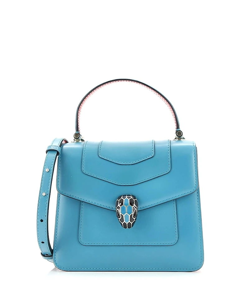 Pre-Owned Bvlgari Serpenti Forever Top Handle Bag Leather