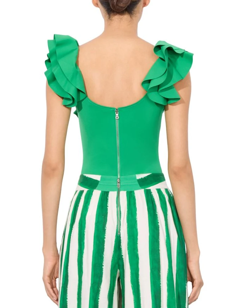 Tawny Ruffle Sleeve Bodysuit