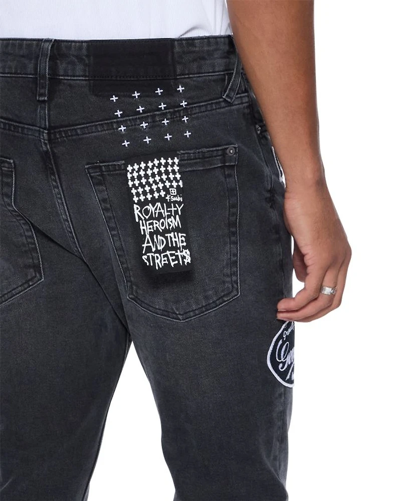 Van Winkle Roadhouse Skinny Jeans Black