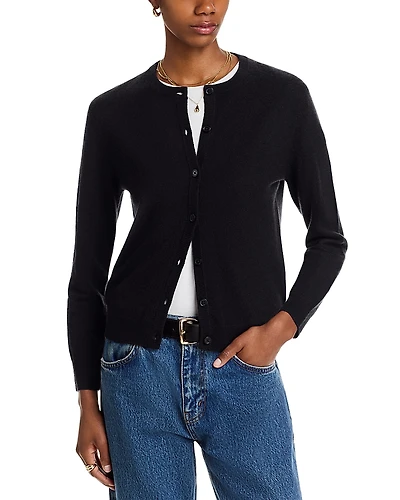 C by Bloomingdale's Cashmere Crewneck Cardigan Sweater