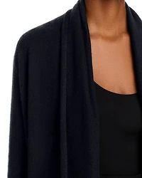 Cashmere Open-Front Cardigan