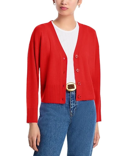 V Neck Cashmere Cardigan